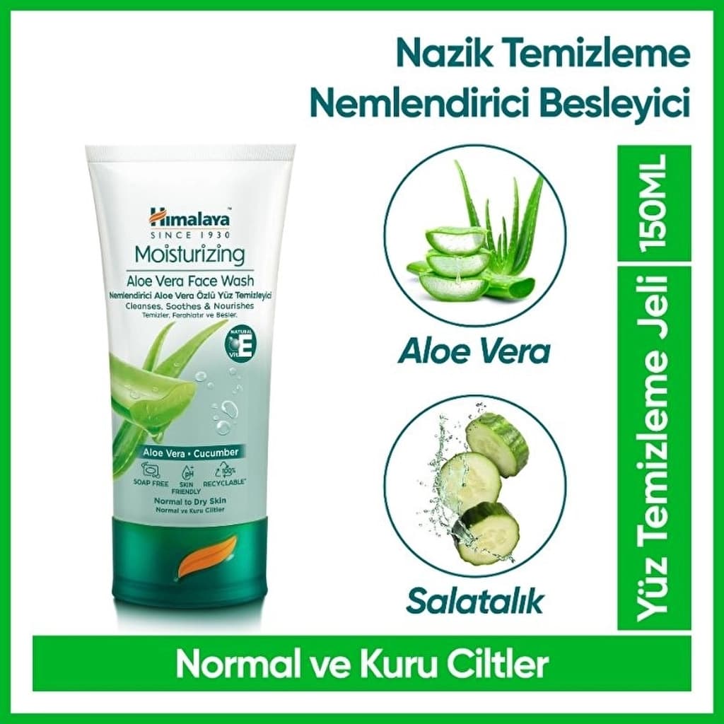 Himalaya Aloe Vera Özlü Nemlendirici Yüz Temizleyici 150 ml