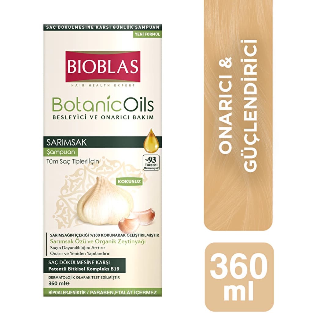 Bioblas Botanic Oils Sarımsak Şampuanı 360 ml