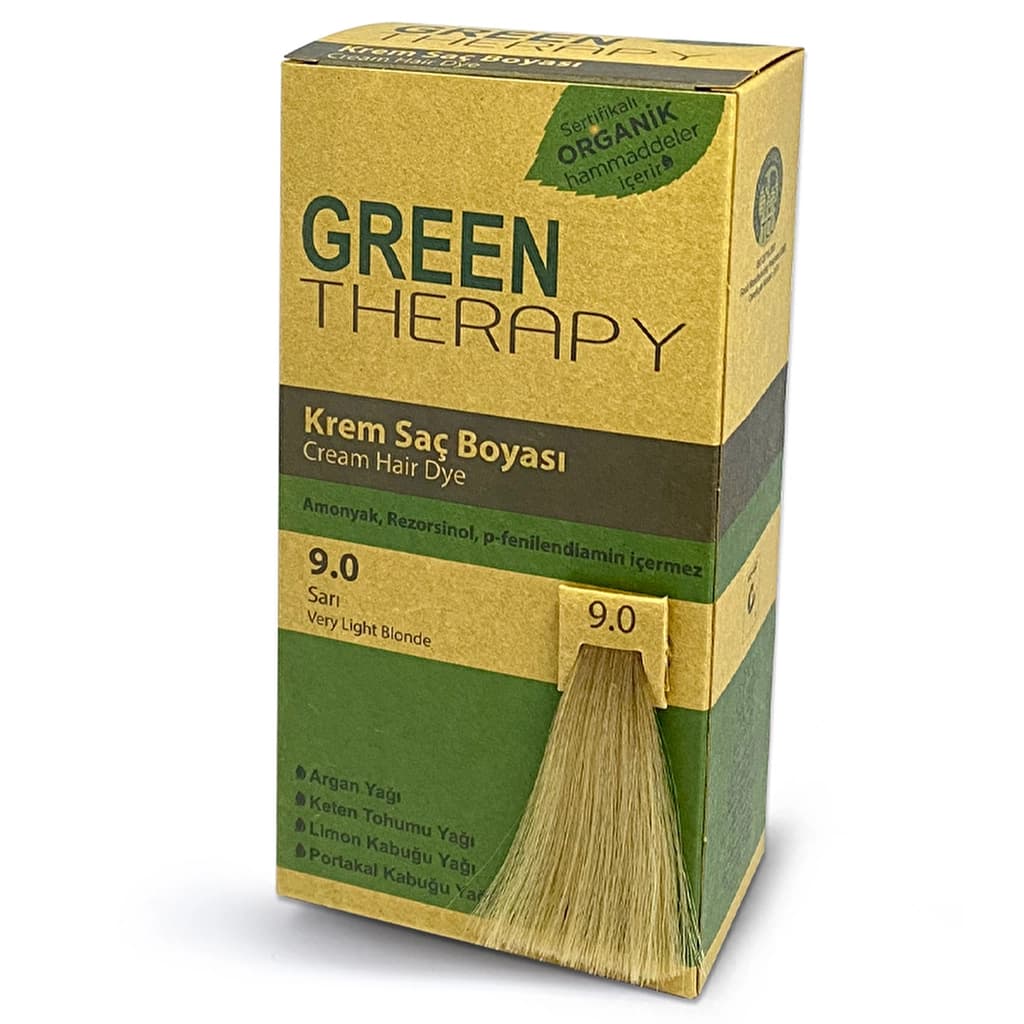 Green Therapy Krem Saç Boyası 9.0 Sarı