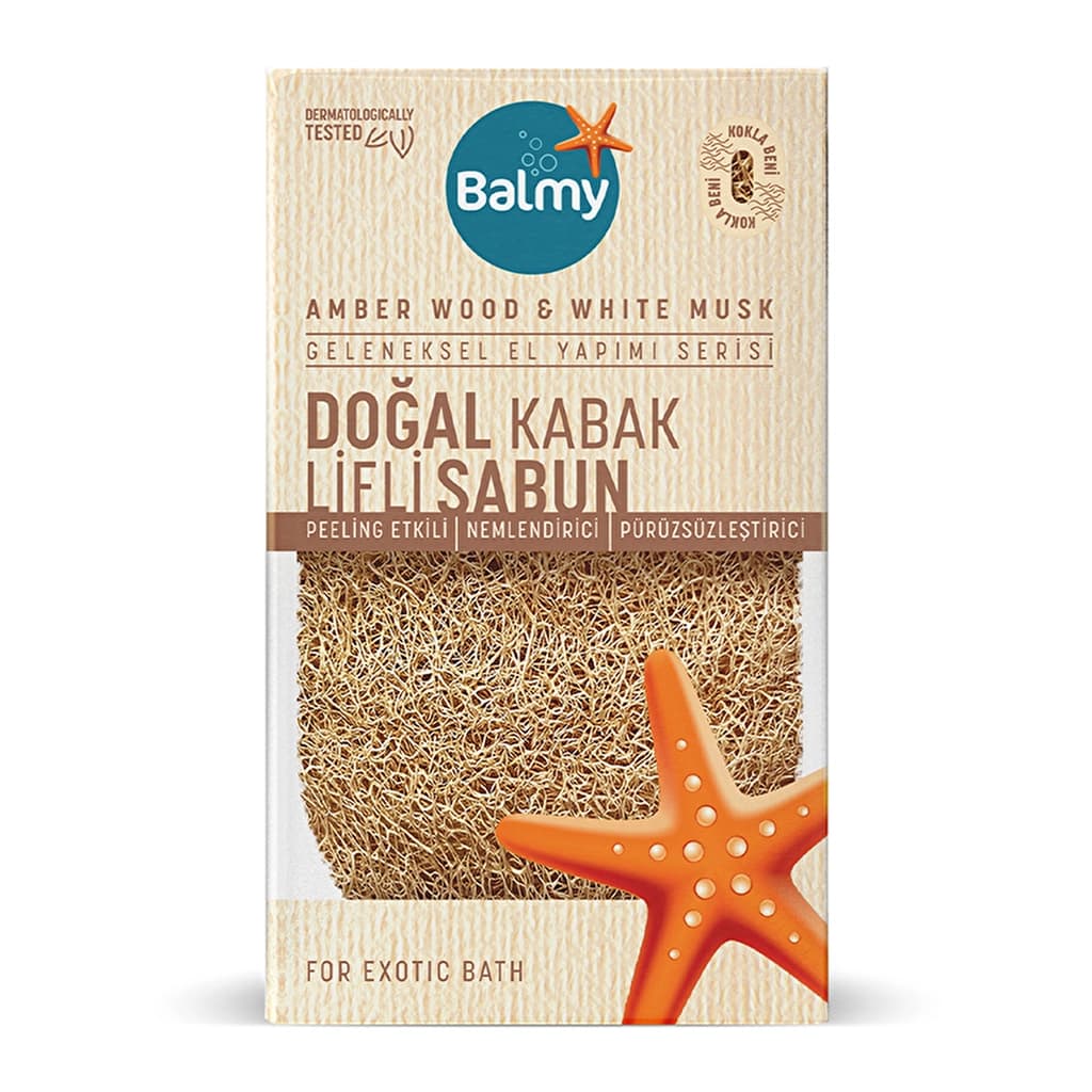Balmy Doğal Kabak Lifli Sabun Amber 125 gr