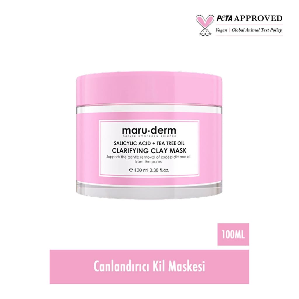 Maruderm Maruderm Salisilik Asit + Çay Ağacı Yağı Kil Maskesi 100 ml