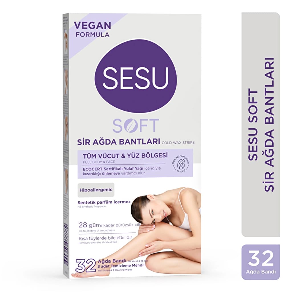 Sesu Sesu Soft Ağda Bandı 32'li