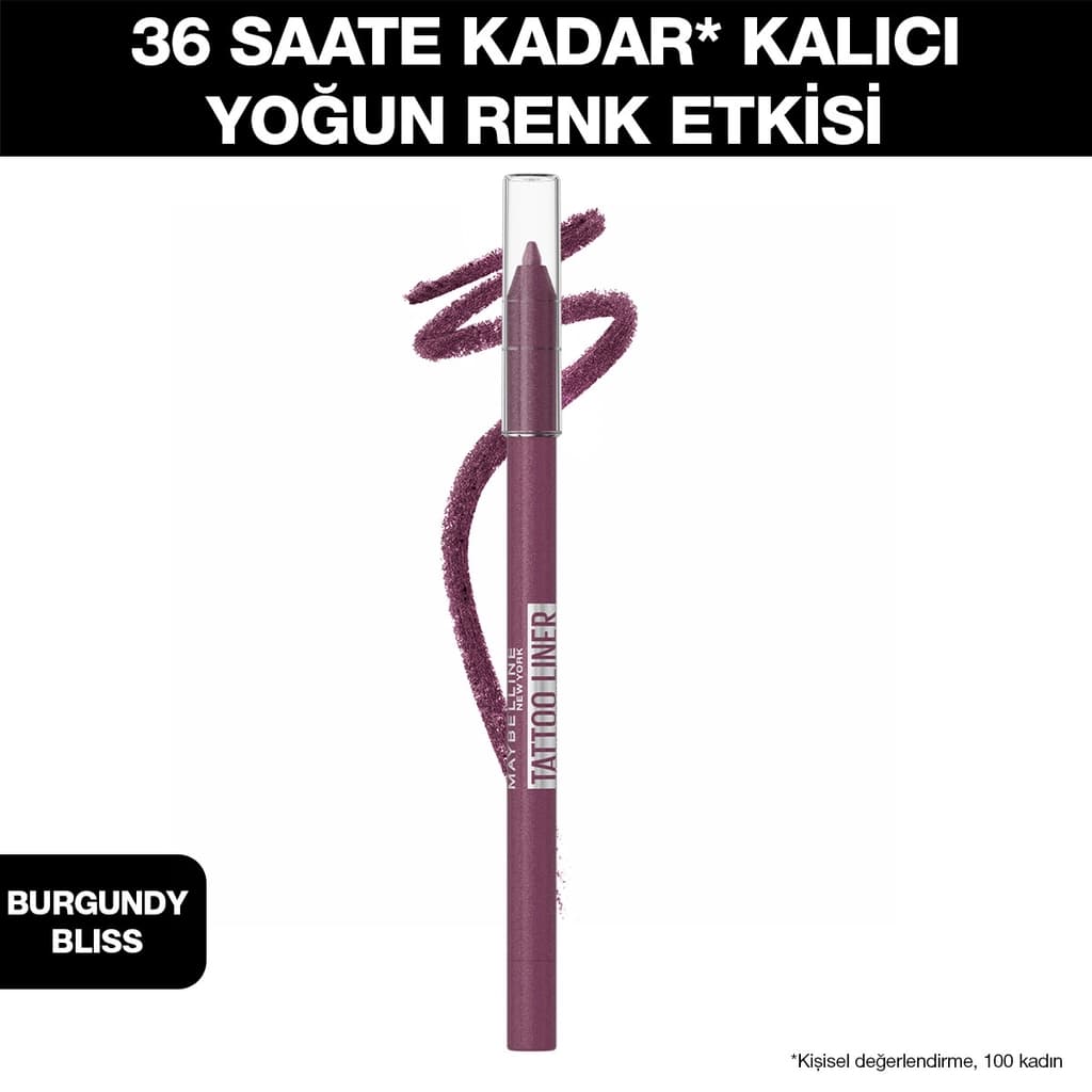 Maybelline New York Maybelline New York Tattoo Liner Jel Göz Kalemi Burgundy Bliss