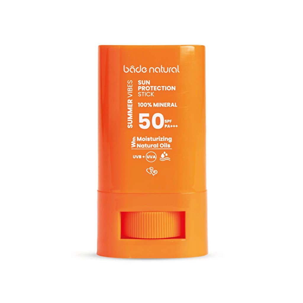 Bade Natural 50 SPF %100 Mineral Filtreli ve Doğal Yüksek Korumalı Güneş Stick 16 gr