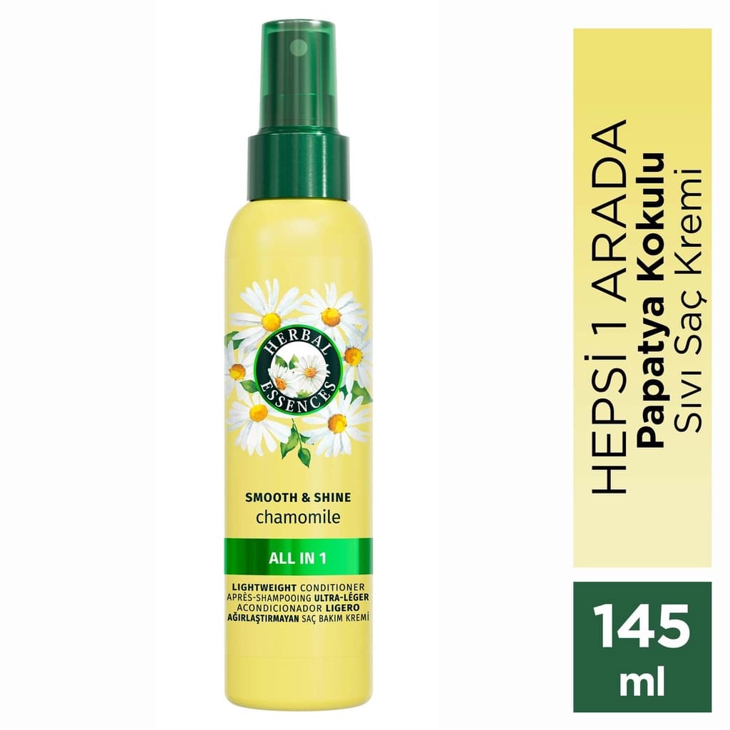 Herbal Essences Parlak ve Pürüzsüz Papatya Kokulu Hepsi Bir Arada Ağırlaştırmayan Sıvı Saç Kremi 145