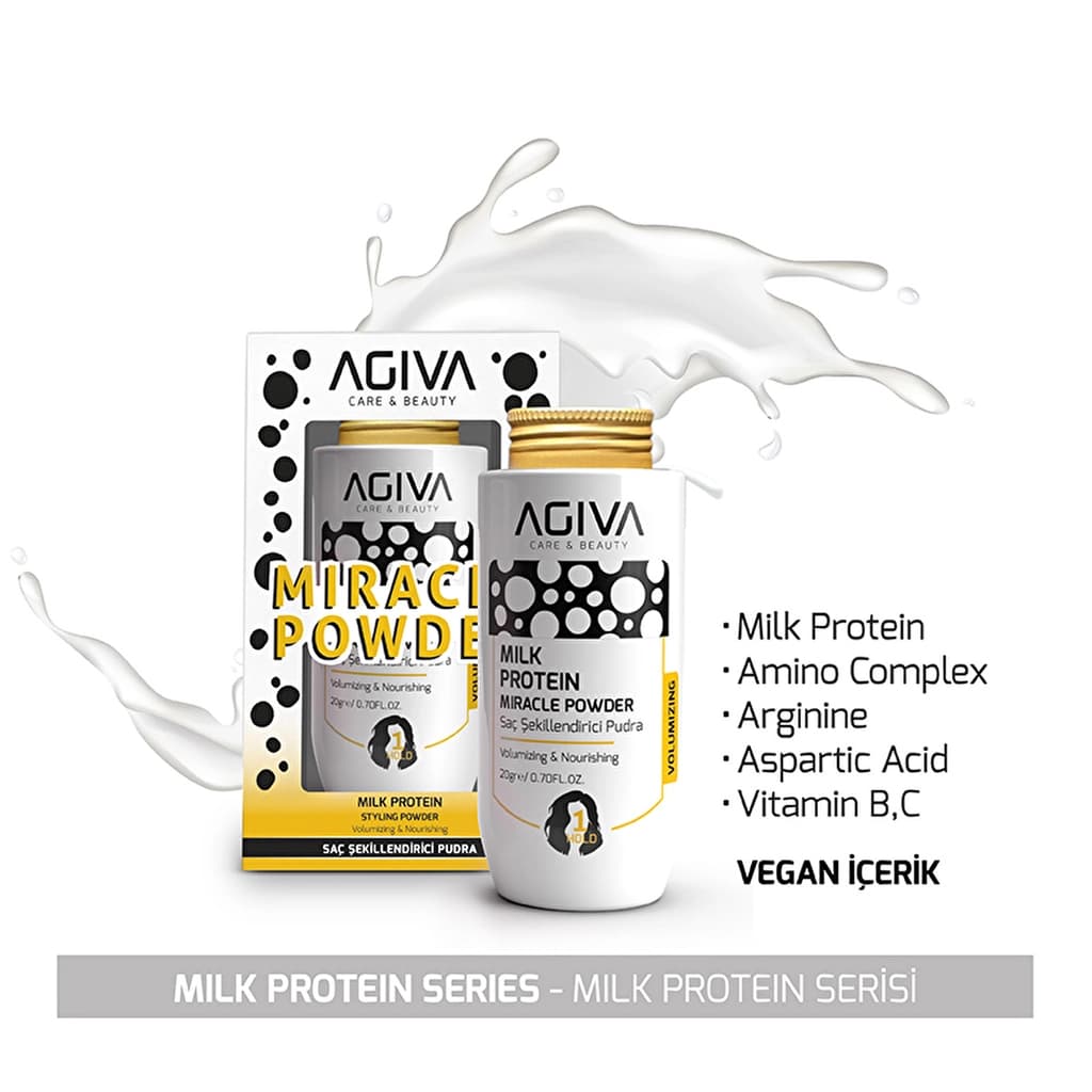 Agiva Milk Protein Miracle Saç Pudrası 20 gr