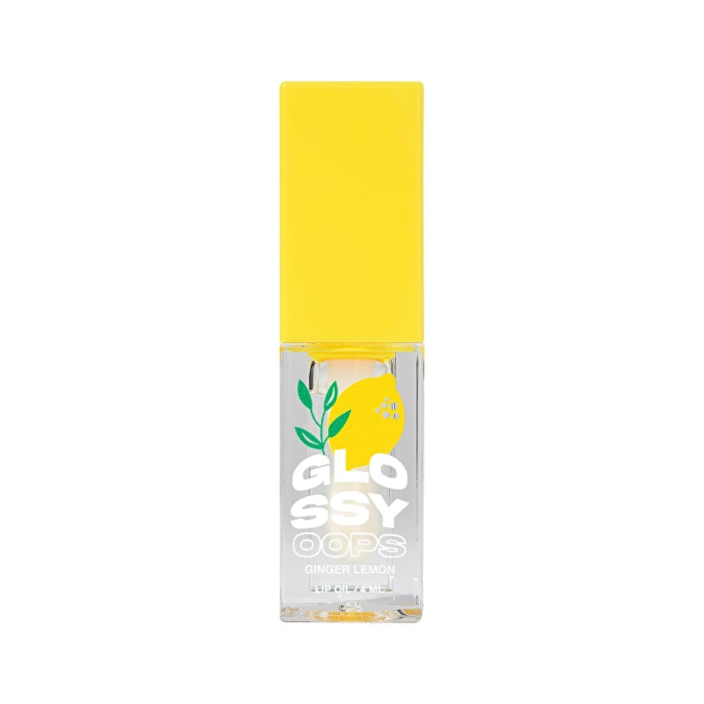 Beauty Bomb Lip Oil Glossy Oops 03 Ginger Lemon - Hydrating Lip Oil with Glossy Finish