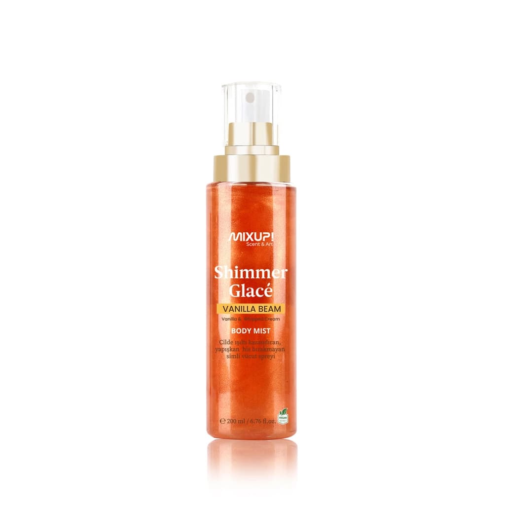 Mixup! Shimmer Glace Vanilla Beam Simli Kadın Vücut Spreyi 200 ml