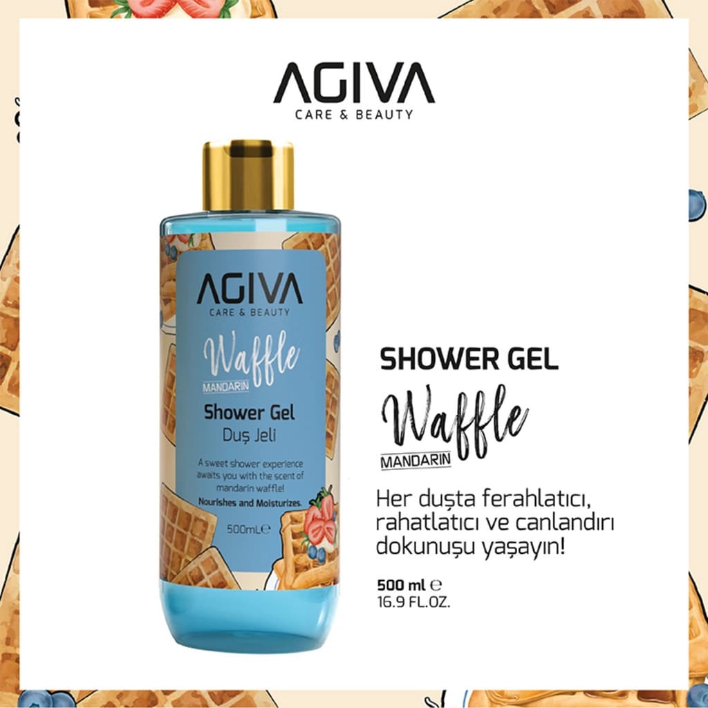 Agiva Care & Beauty Duş Jeli Mandarin Waffle 500 ml