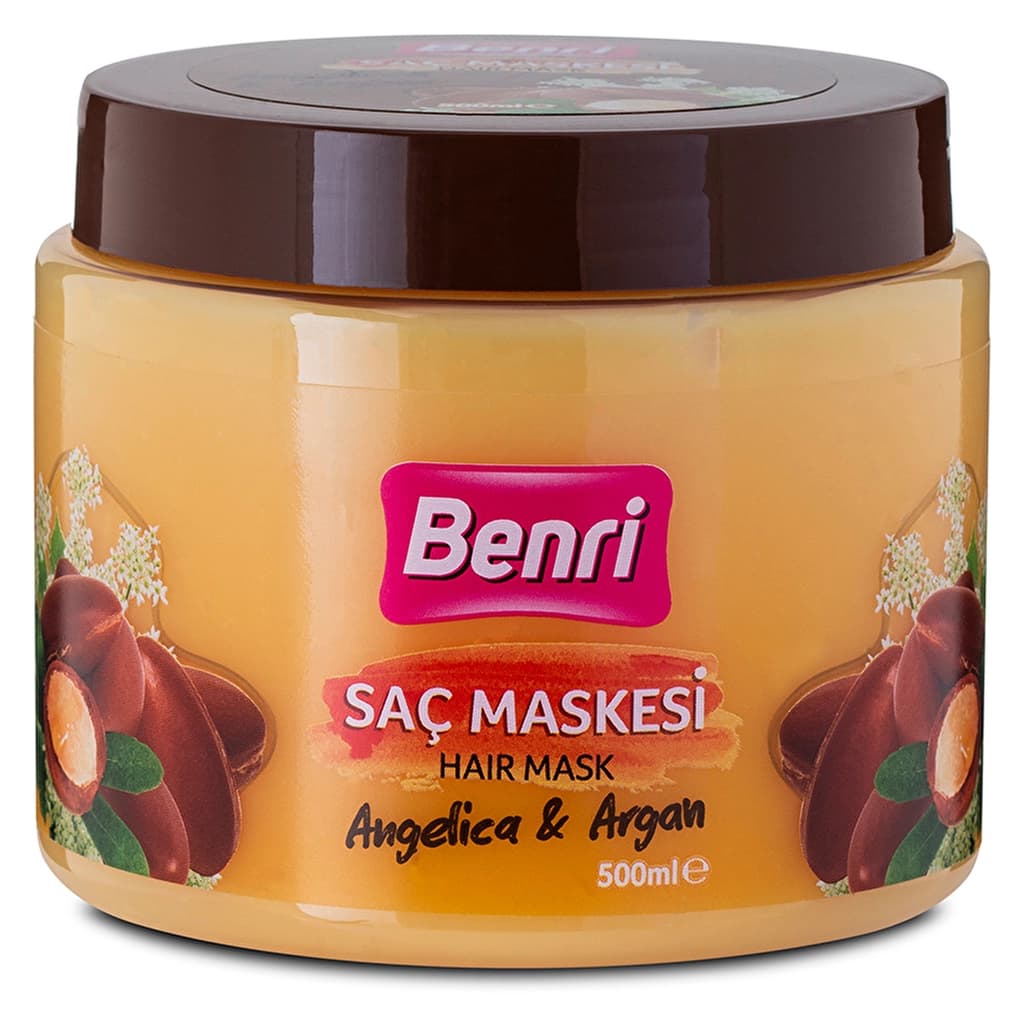 Benri Saç Maskesi Angelica & Argan 500 ml