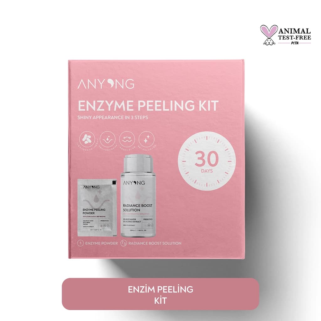 Anyong Enzim Peeling Seti (Solüsyon 50 ml + Peeling Tozu 2 gr)
