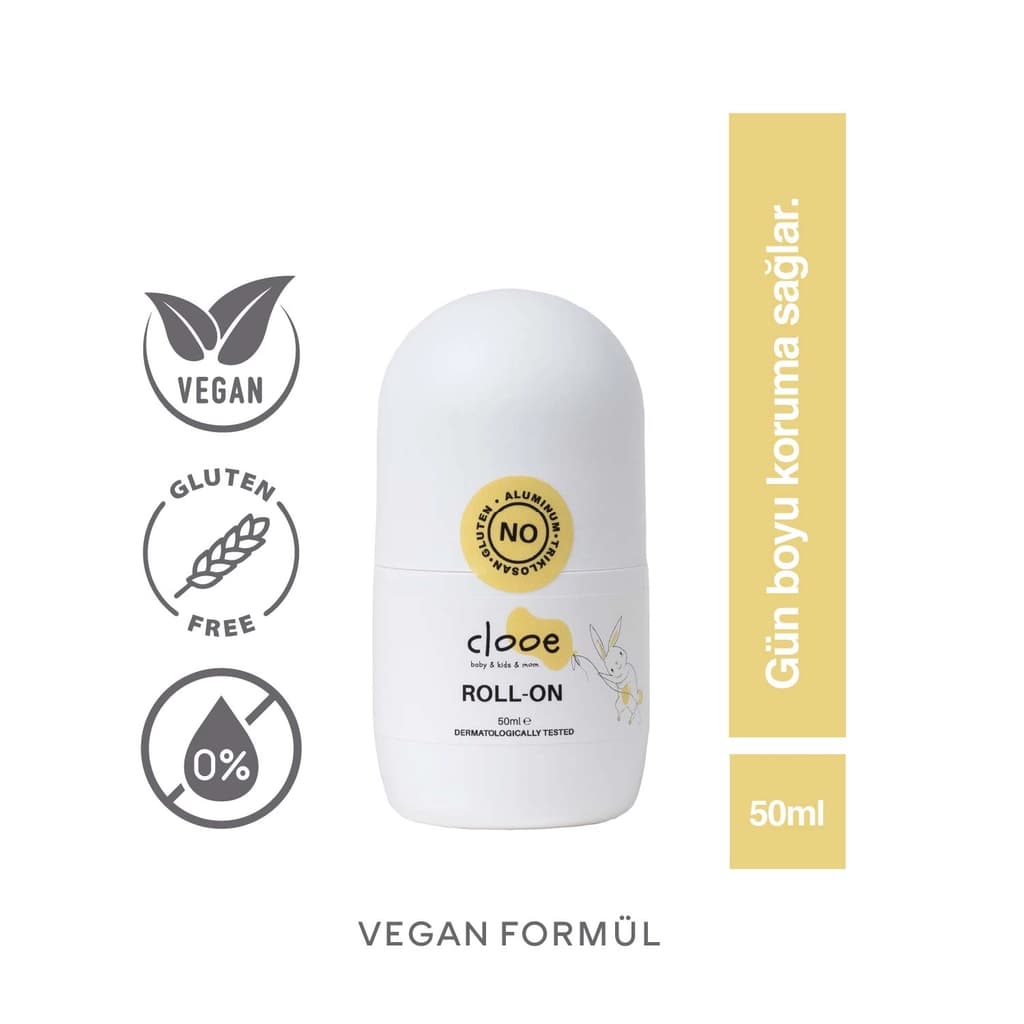 Clooe Doğal Unisex Deodorant Roll-On 50 ml