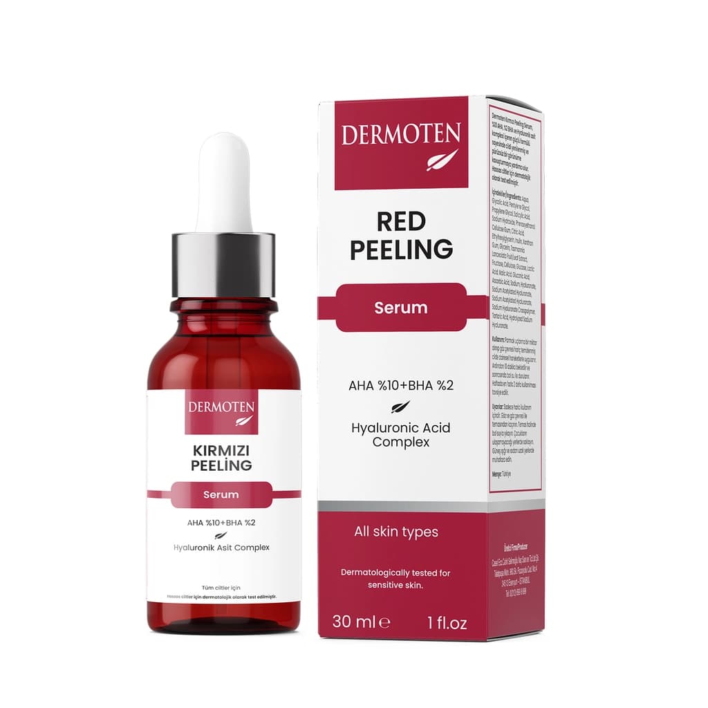 Dermoten Arındırıcı Kırmızı Peeling Serum 30 ml