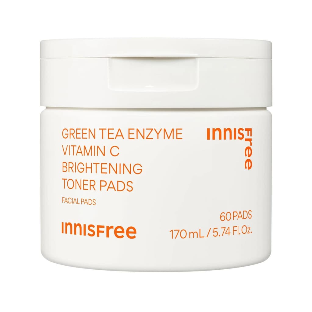 Innisfree Yeşil Çay ve C Vitamini İçerikli Aydınlatıcı Tonik Ped 60 Adet