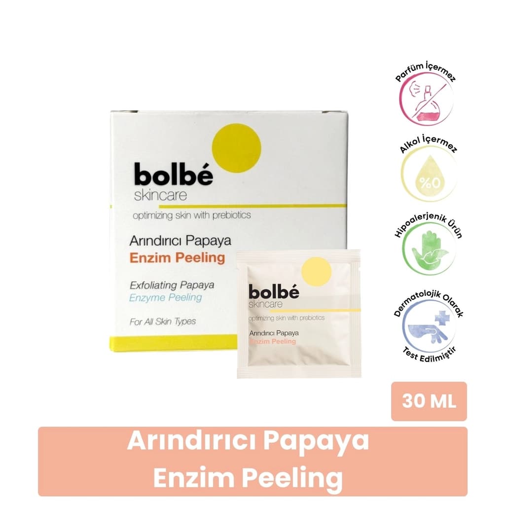 Bolbe Arındırıcı Papaya Enzim Peeling 2 ml x 15 Adet