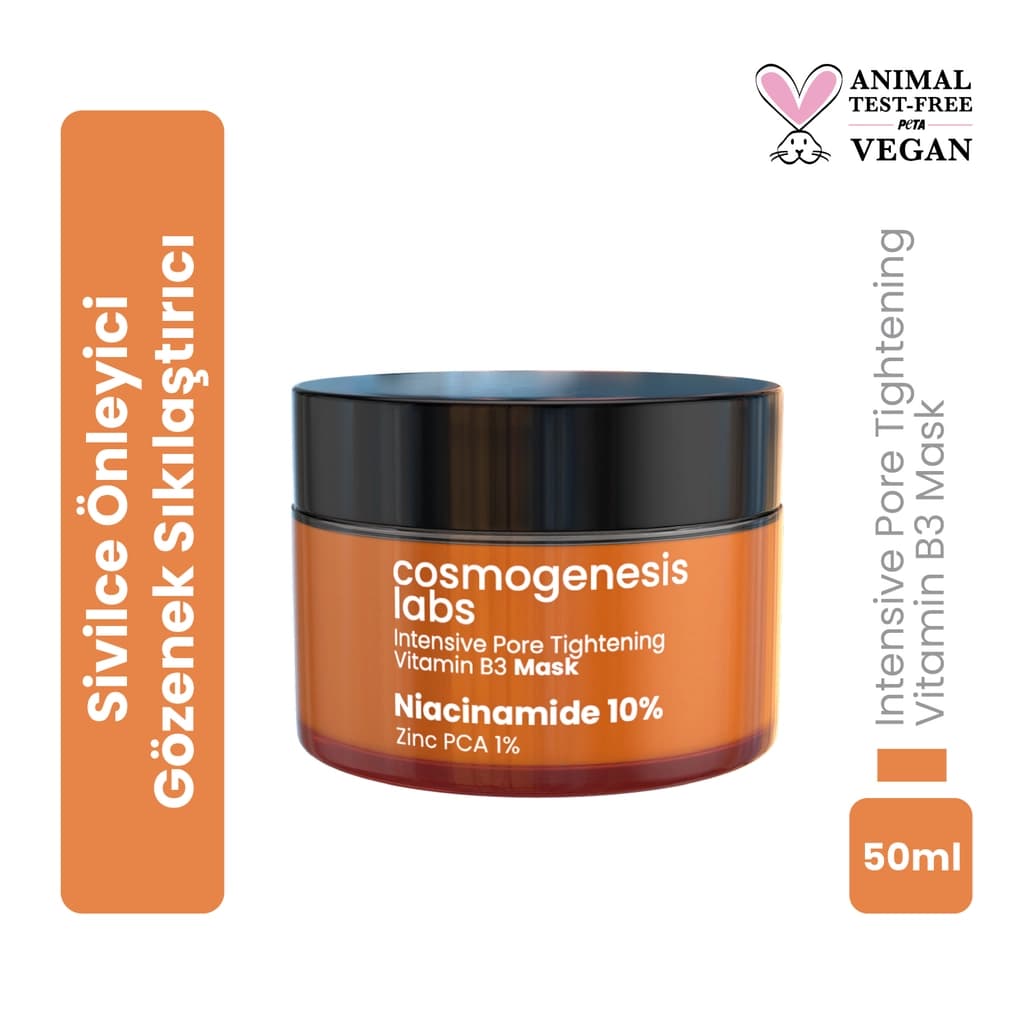 Cosmogenesis Labs Gözenek Sıkılaştırıcı ve Vitamin B3 Krem Yüz Maskesi 50 ml