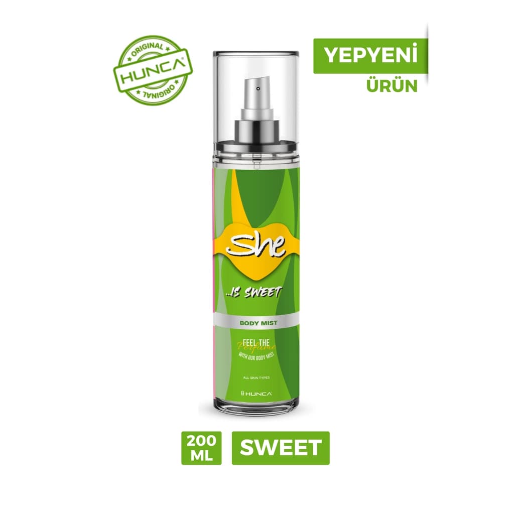 She Sweet Kadın Vücut Spreyi 200 ml
