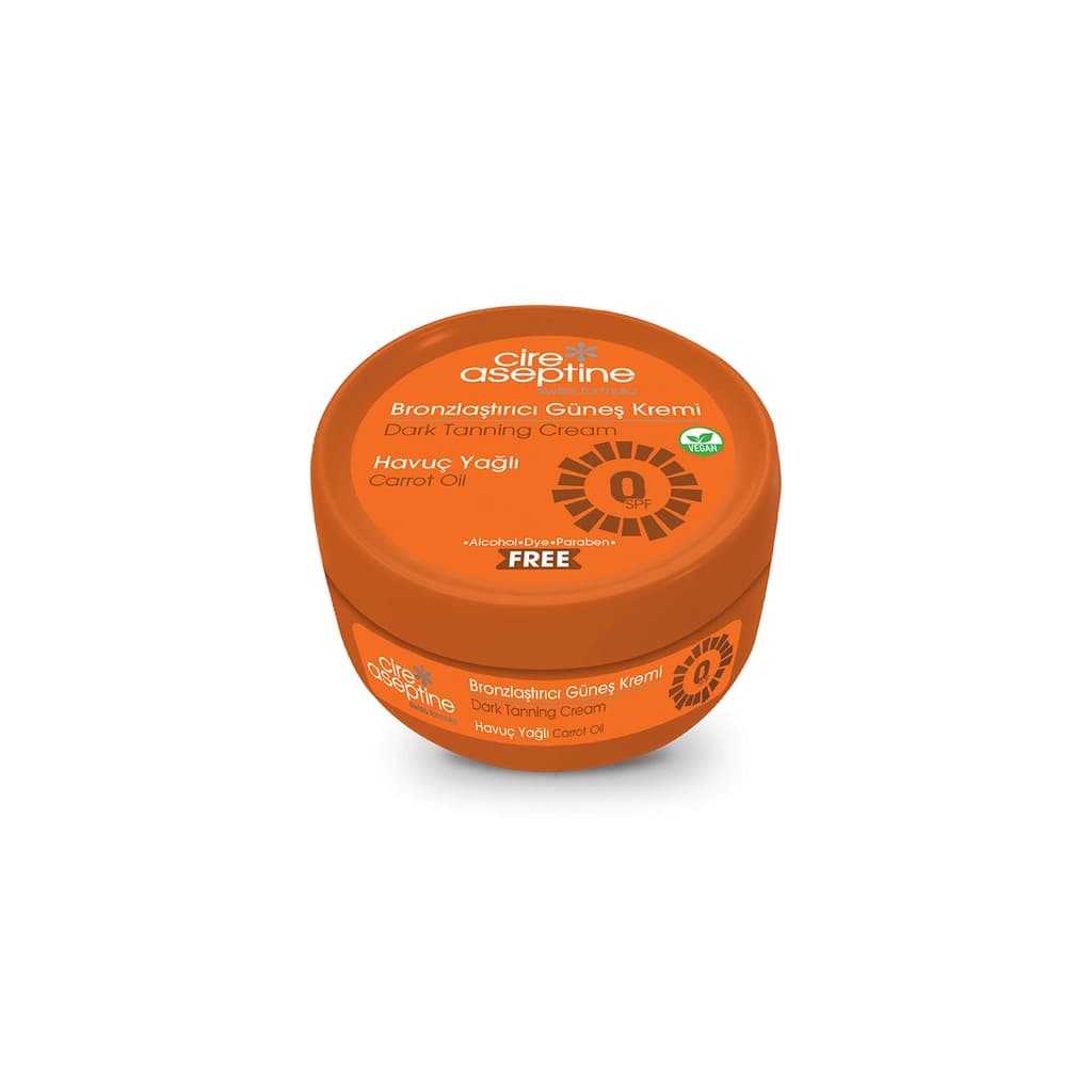 Cire Aseptine Cire Aseptine Havuçlu Bronzlaştırıcı 0SPF Güneş Kremi 200 ml