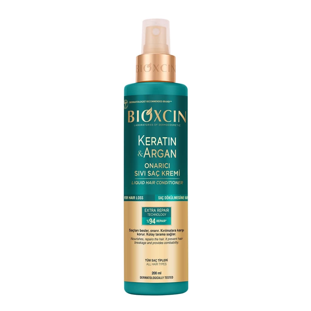 Bioxcin Keratin & Argan Onarıcı Sıvı Saç Kremi 200 ml