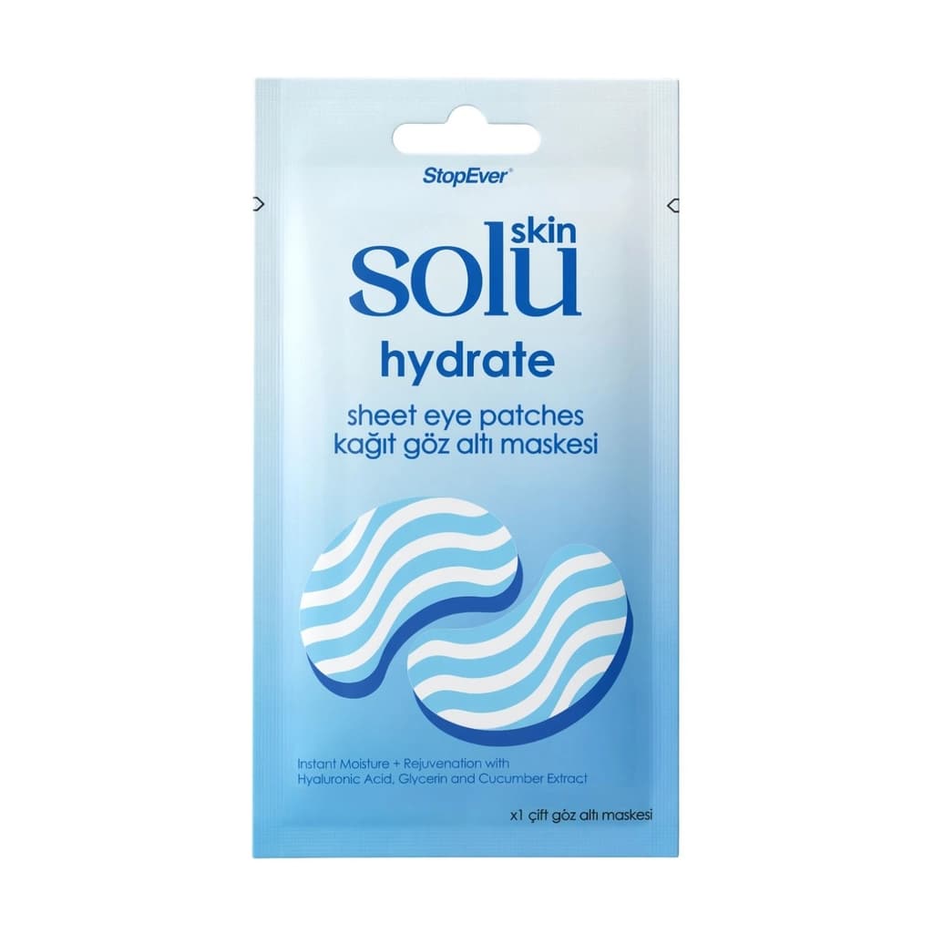 StopEver Skin Solu Hydrate Kağıt Yoğun Nemlendirici Göz Altı Maskesi