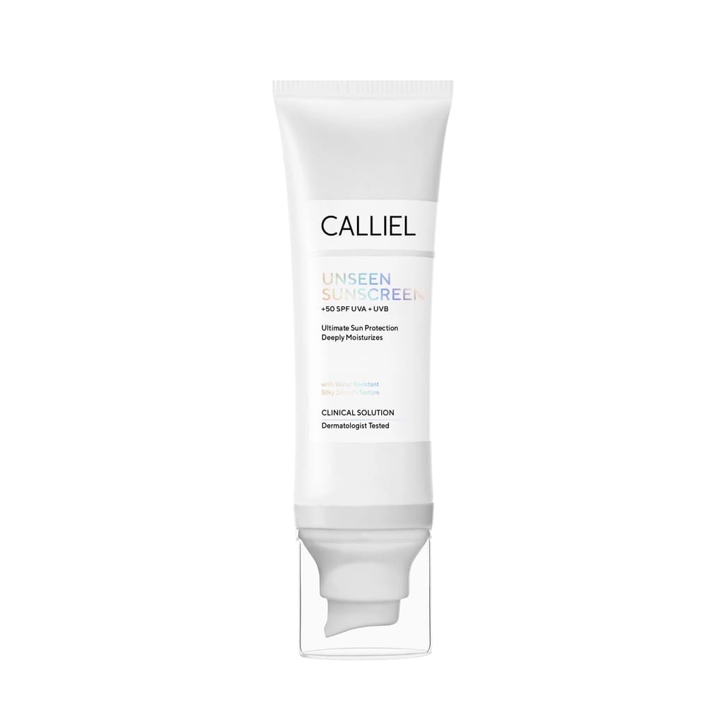 Calliel Görünmeyen Şeffaf & Doğal Bitişli Nemlendirici Etkili SPF50 Yüz Güneş Kremi 80 ml