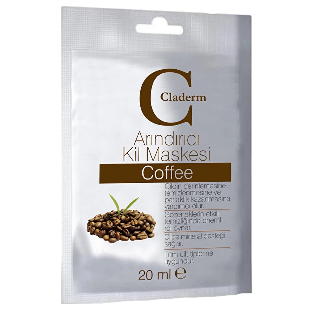 Claderm Arındırıcı Kil Maskesi Coffee 20 ml