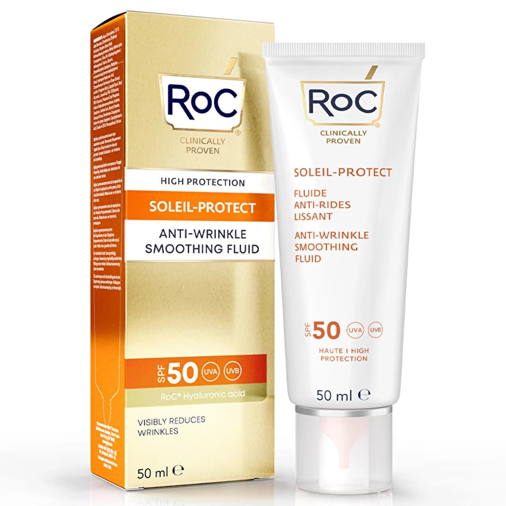 Roc Kırışık Karşıtı Likit Güneş Kremi SPF50+ 50 ml