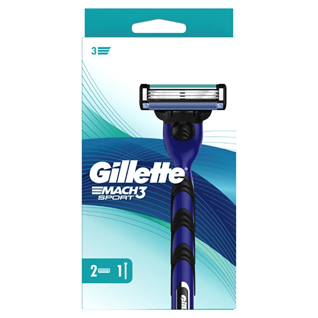 Gillette Mach3 Tıraş Makinesi + Yedek Tıraş Bıçağı 2'li