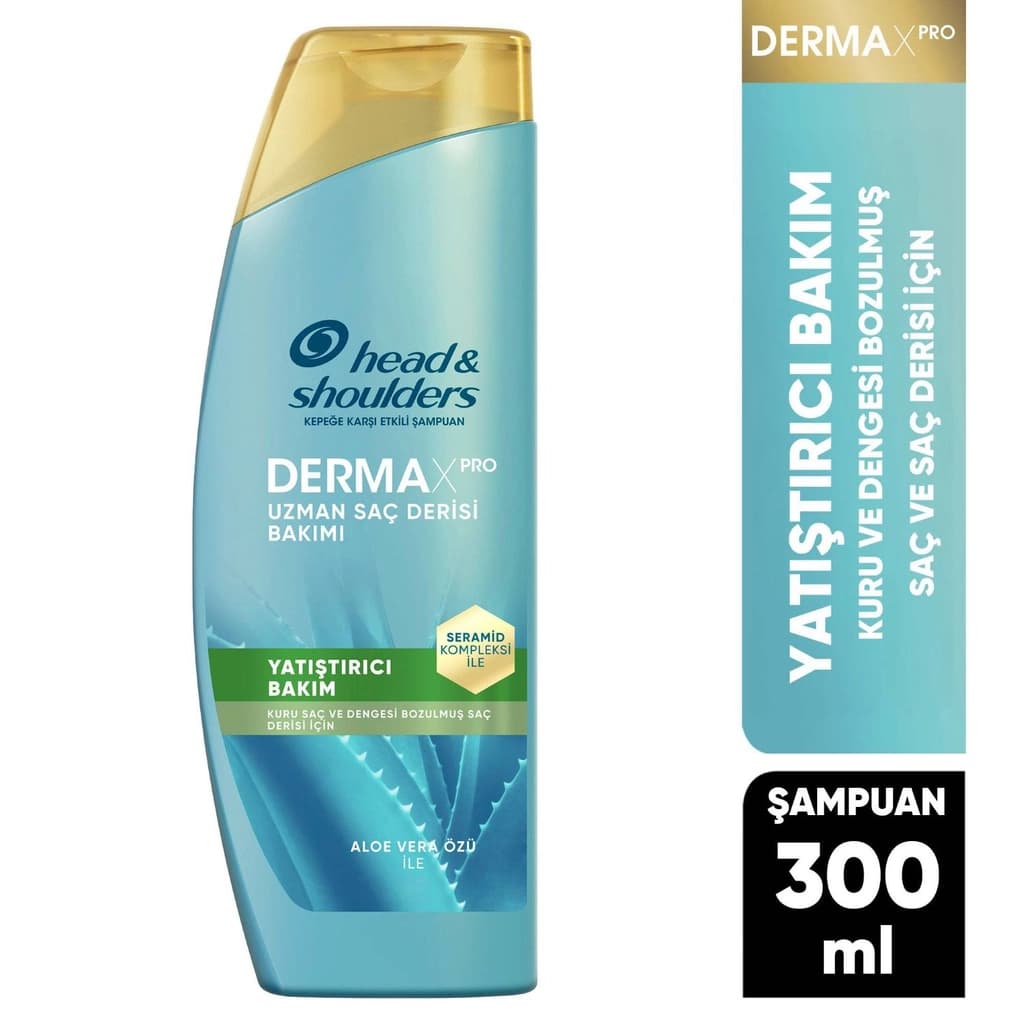 Head & Shoulders DermaXPro Yatıştırıcı Kepek Karşıtı Şampuan Aloe Vera Özü ve Seramid İle 300 ml