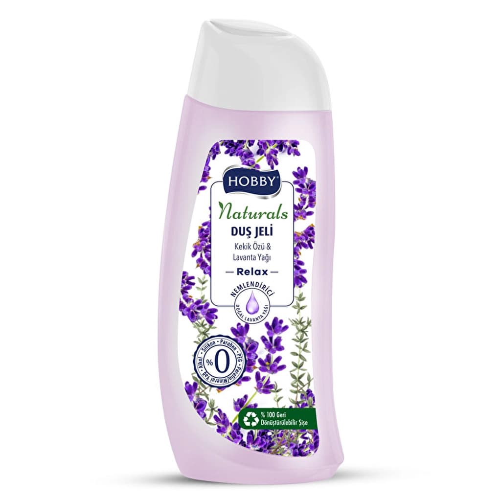 Hobby Naturals Duş Jeli Relax Kekik Özü & Lavanta 500 ml