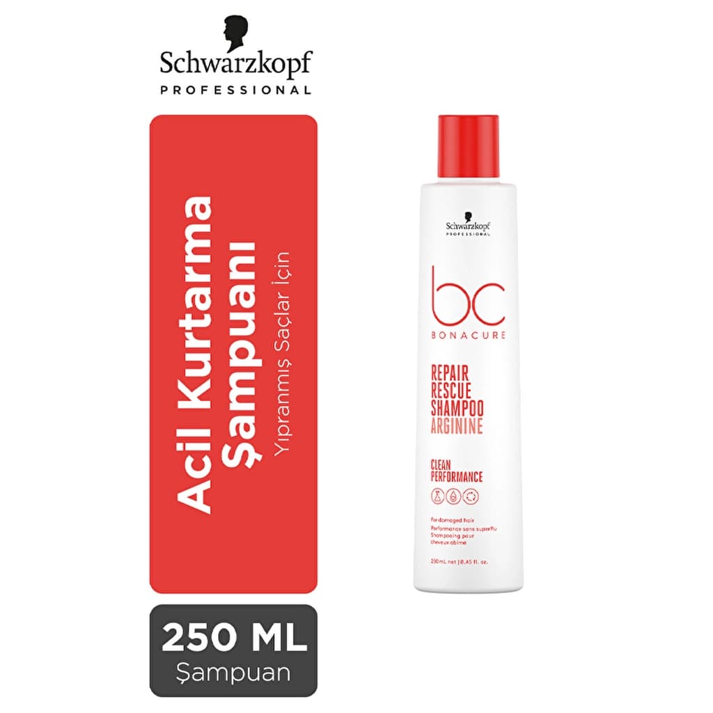 Bonacure Clean Acil Kurtarma Şampuanı 250 ml