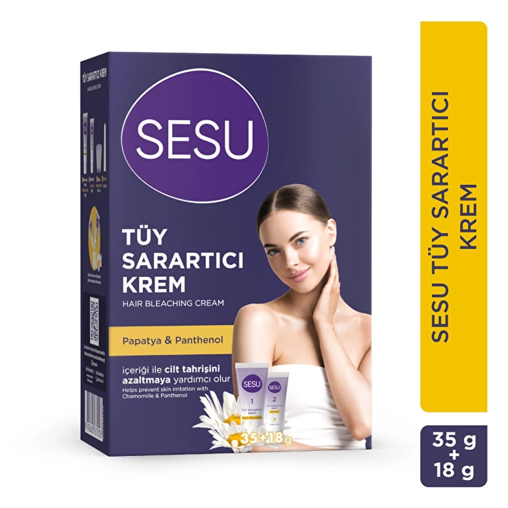 Sesu Tüy Sarartıcı Krem 35 gr + 18 gr