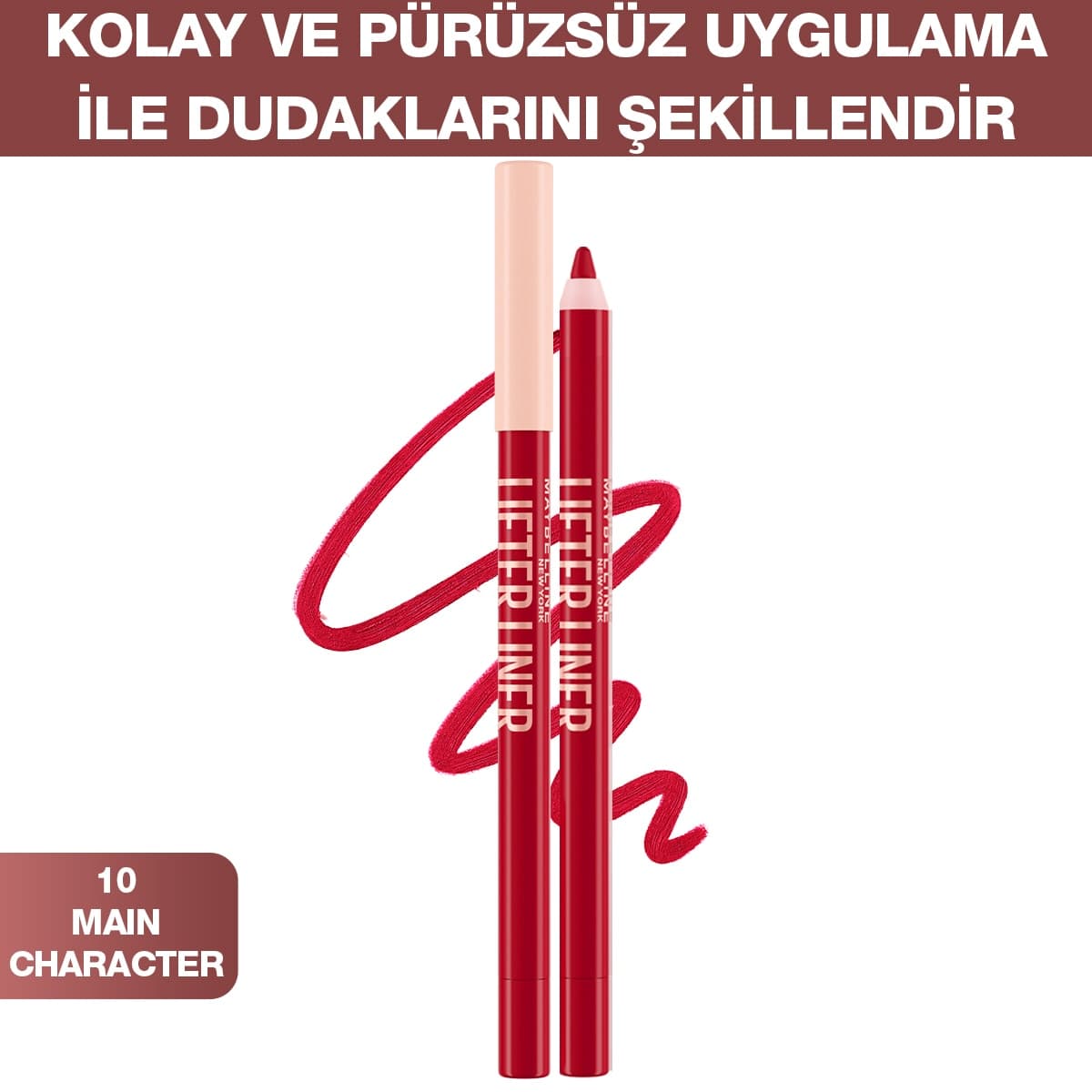Maybelline Maybelline New York Lifter Liner Dudak Kalemi 10 Main Character