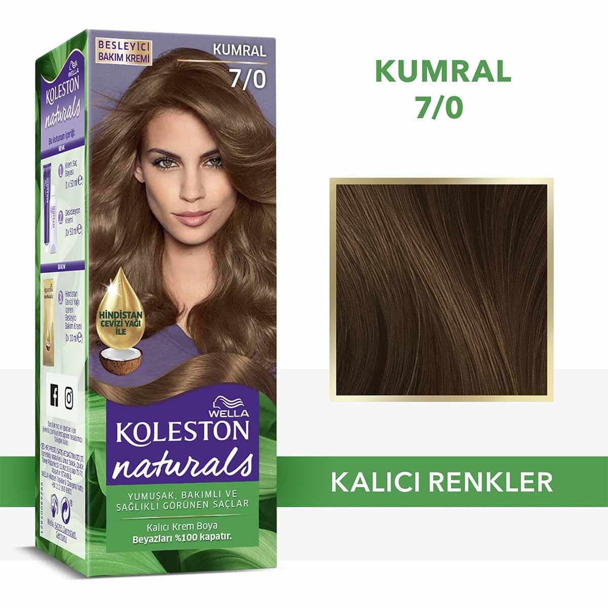 Koleston Naturals Wella Koleston Naturals Saç Boyası 7/0 Kumral