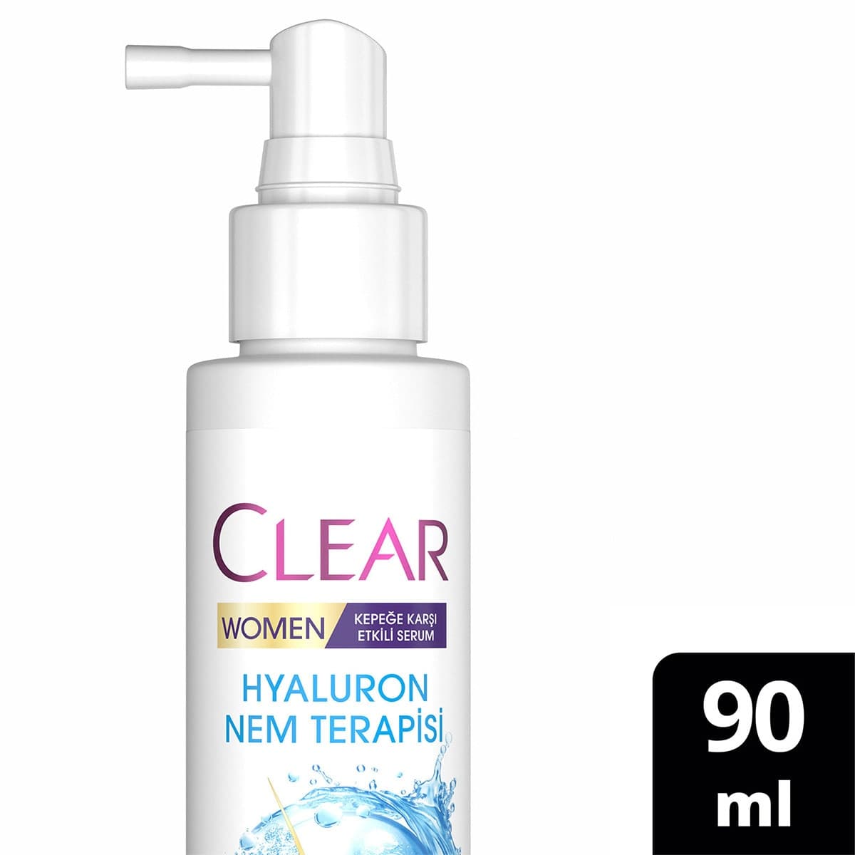 Clear Women Kepeğe Karşı Etkili Saç Bakım Serumu Hyaluron Nem Terapisi 90 ml