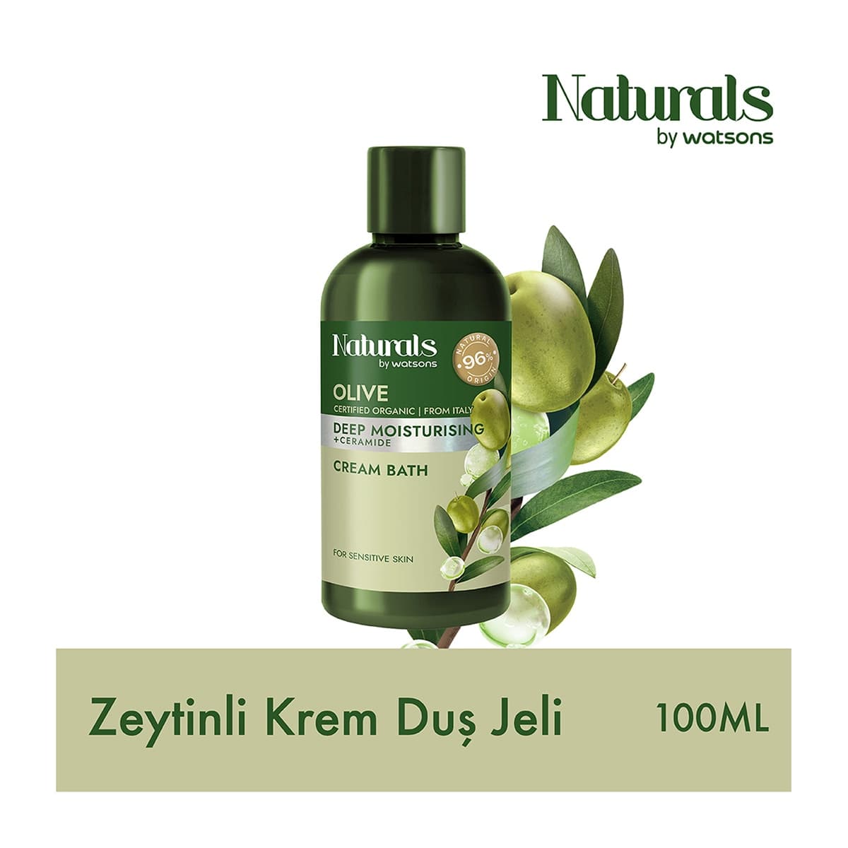 Naturals by Watsons Krem Duş Jeli Olive 100 ml