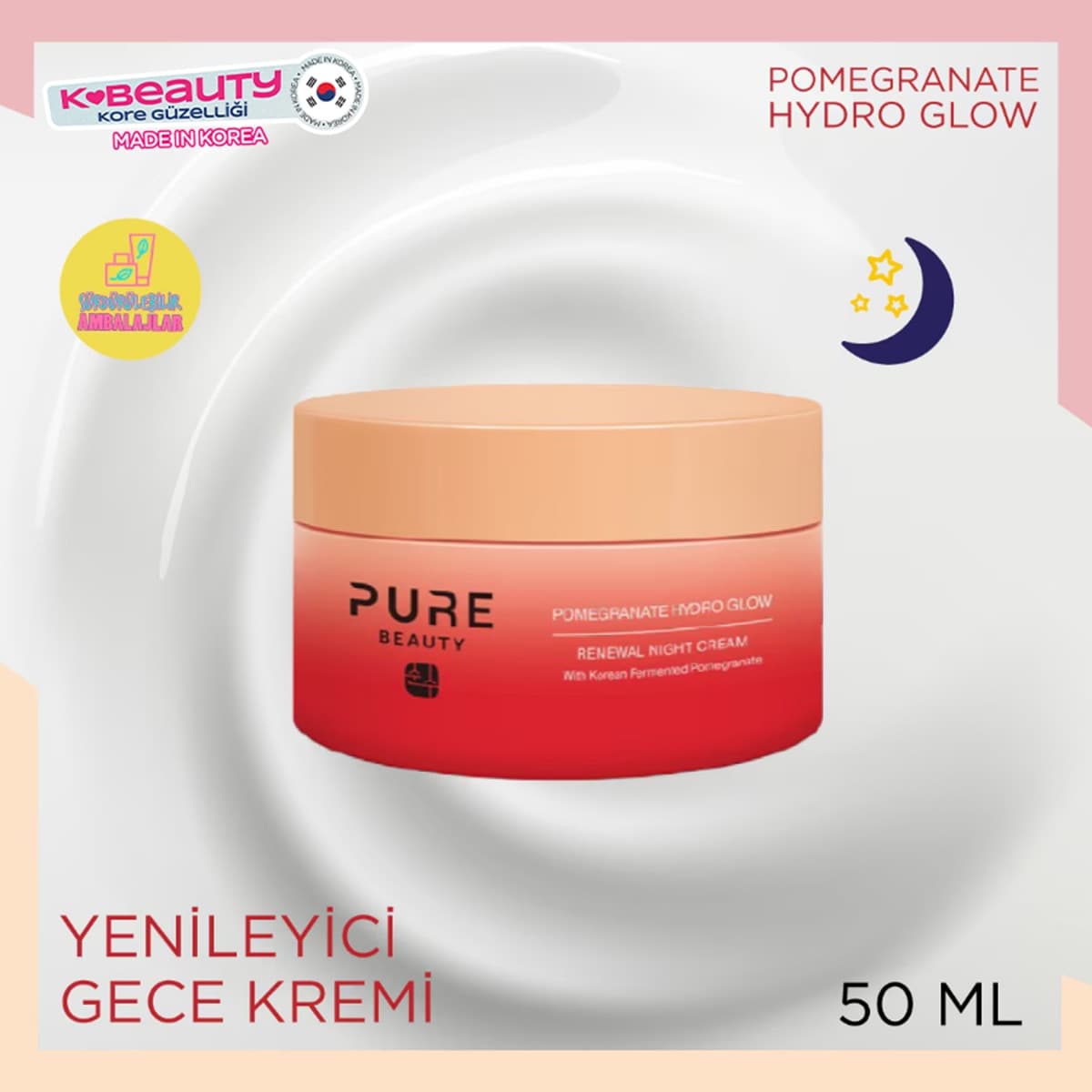 Pure Beauty Pure Beauty Pomegranate Hydro Glow Renewal Gece Kremi 50 ml