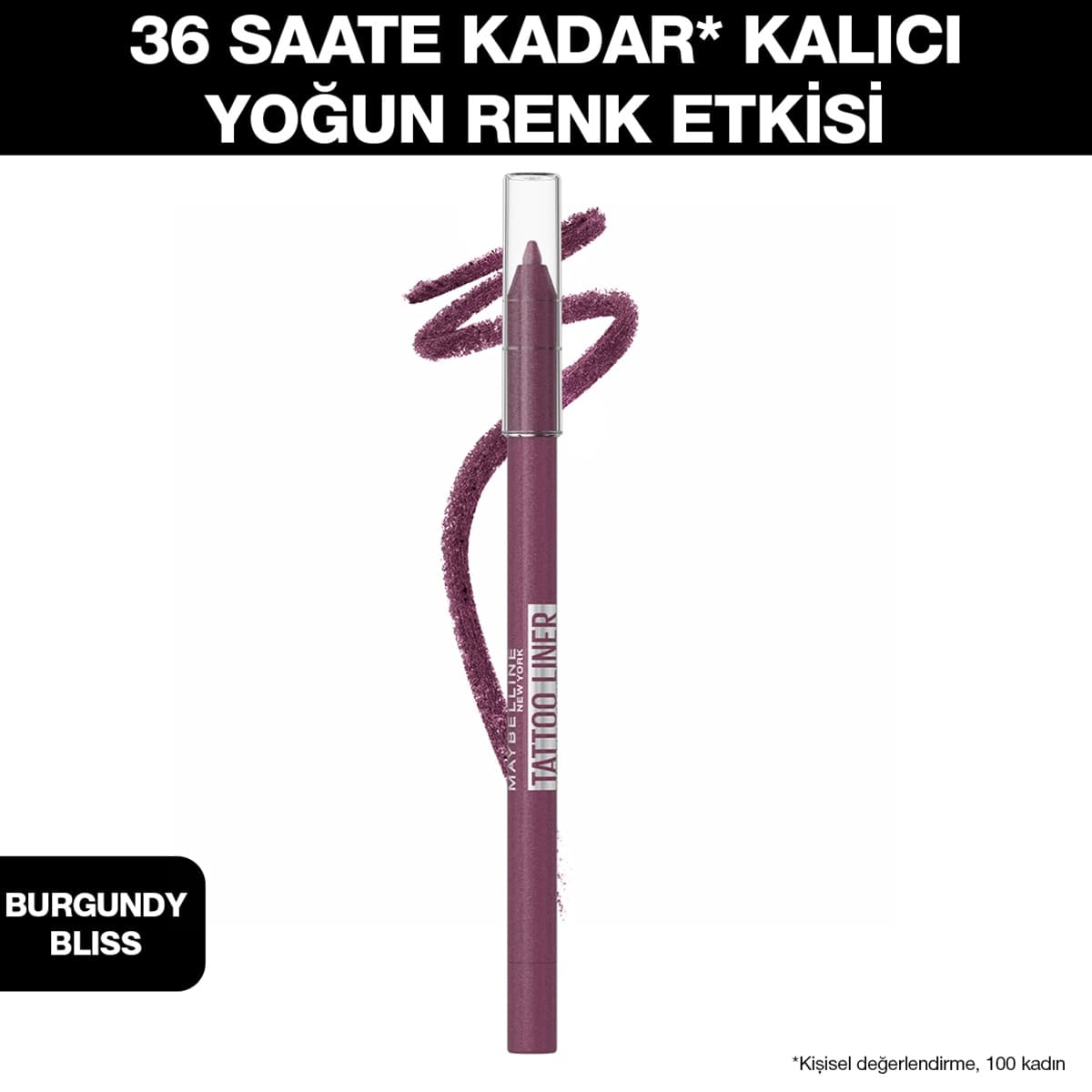 Maybelline Maybelline New York Tattoo Liner Jel Göz Kalemi Burgundy Bliss