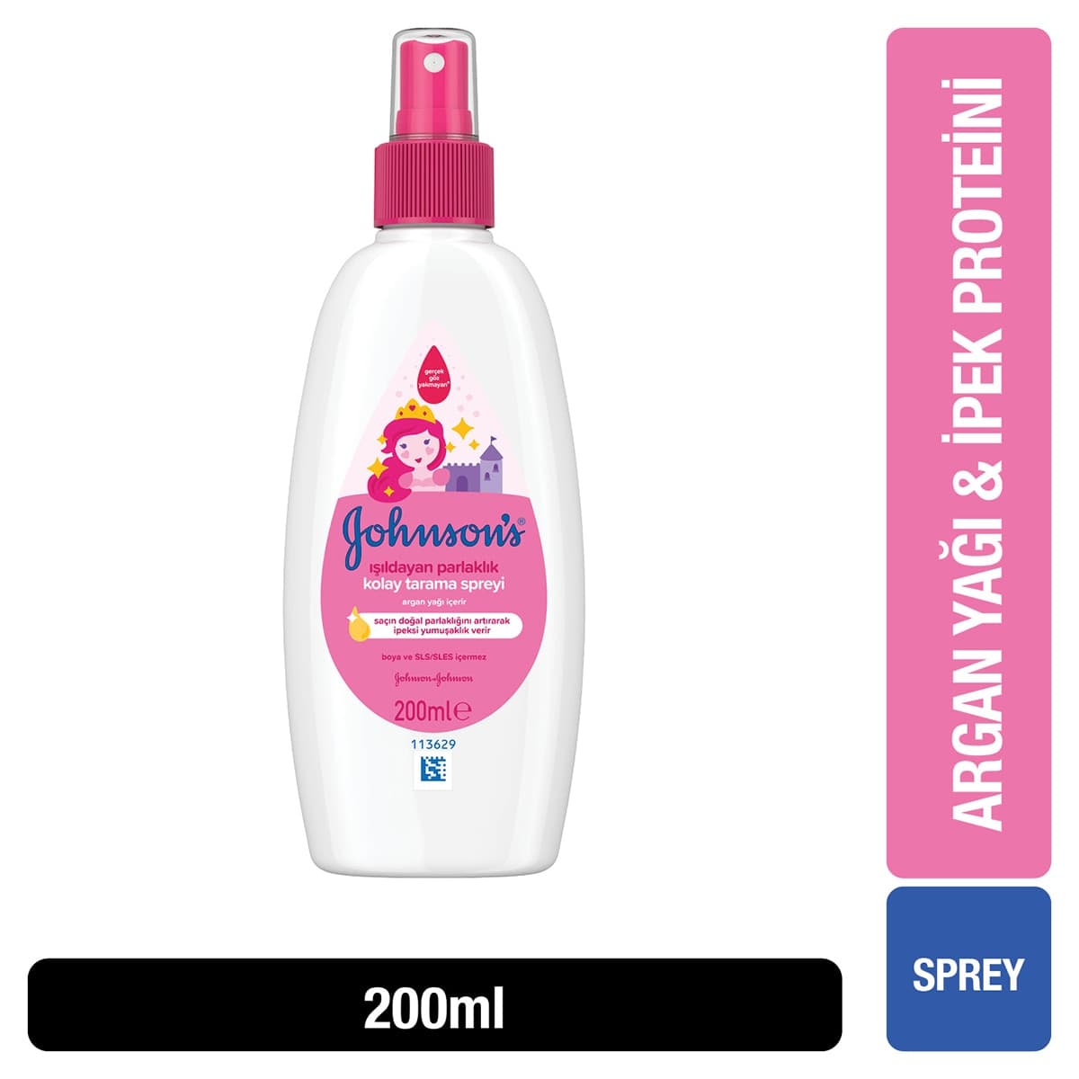 Johnson's Johnson's Işıltılı Parlaklık Serisi Çocuk Kolay Tarama Spreyi 200 ml