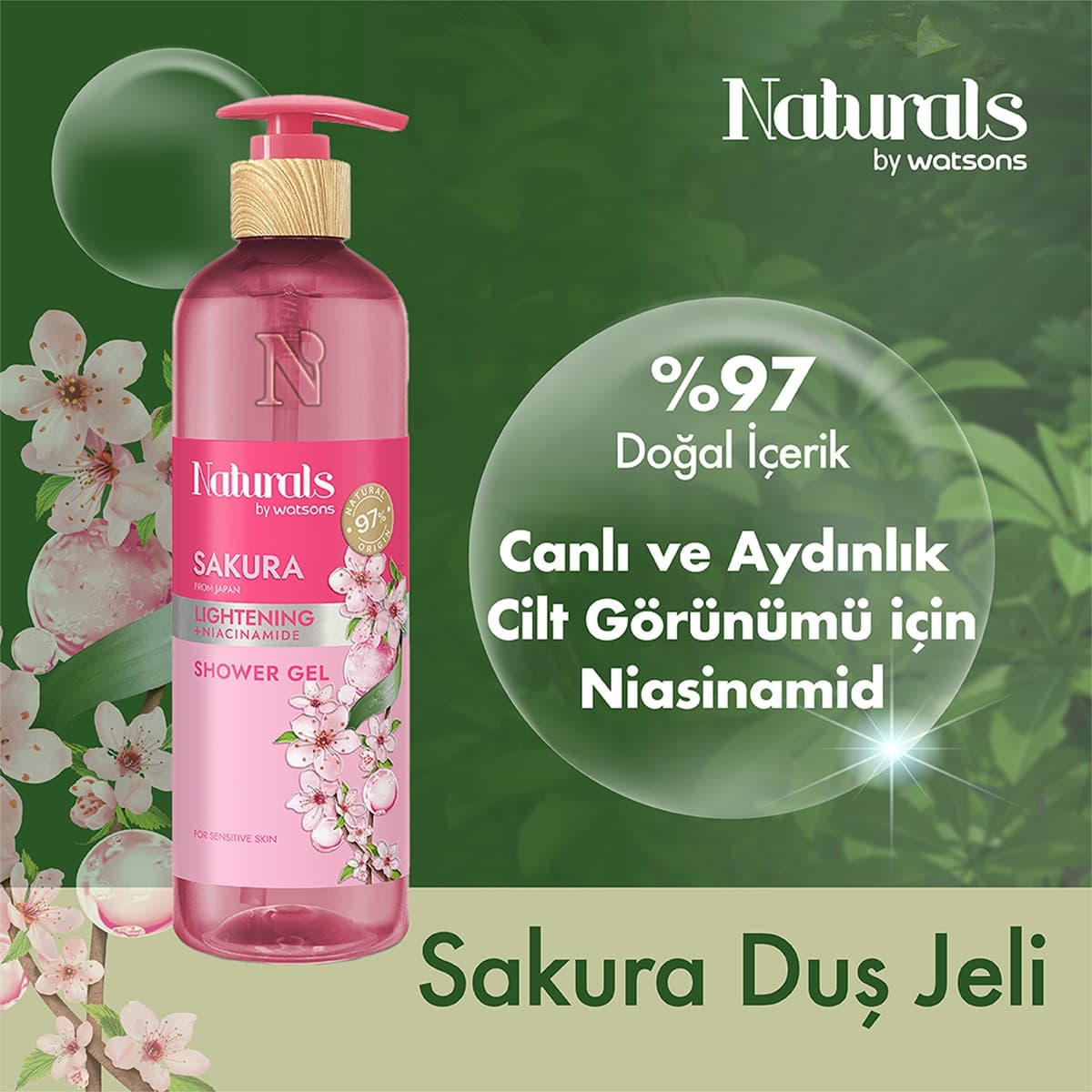 Naturals By Watsons Naturals By Watsons Sakura Duş Jeli 490 ml