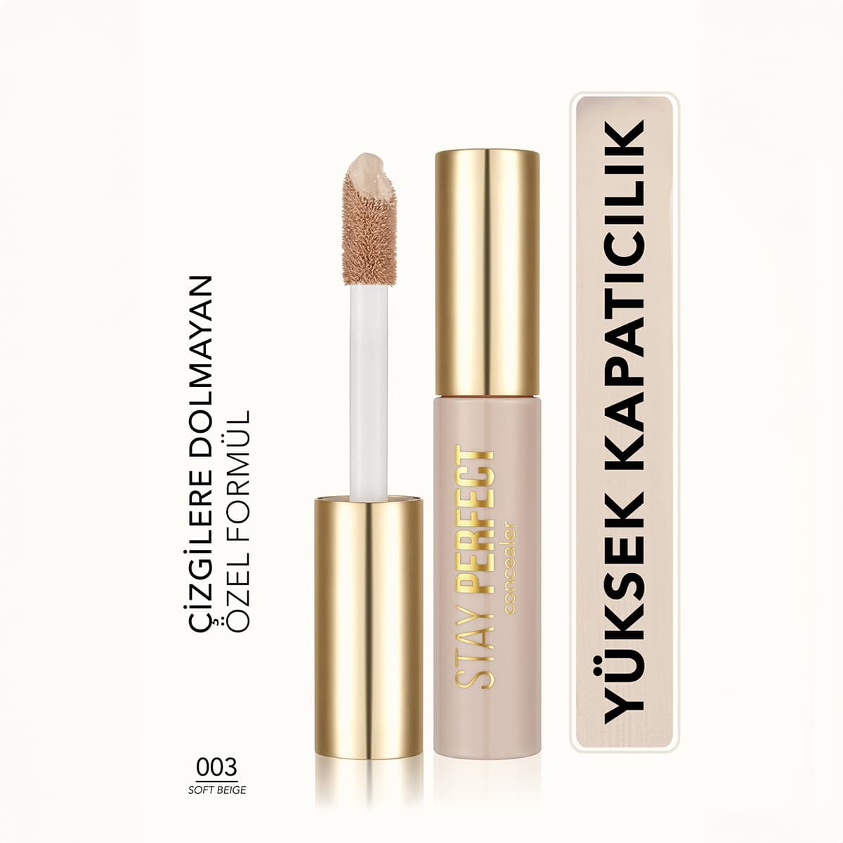 Flormar Flormar Stay Perfect Concealer Kremsi Likit Kapatıcı No: 03 Soft Beige