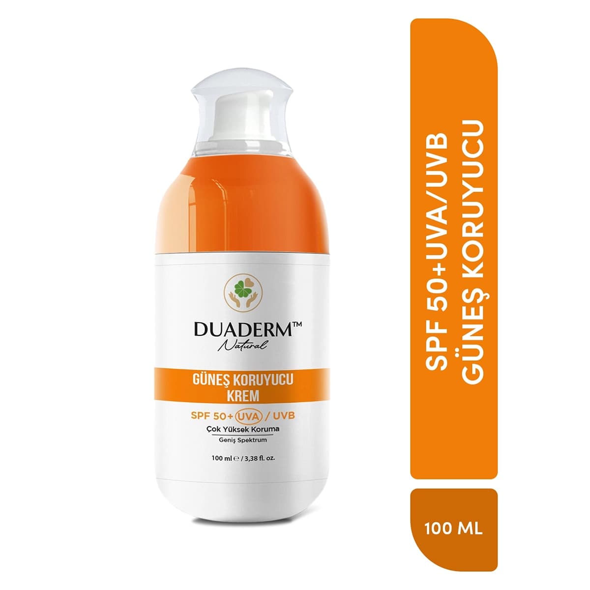 Duaderm Duaderm Natural Yüz&Vücut Güneş Kremi SPF50 100 ml