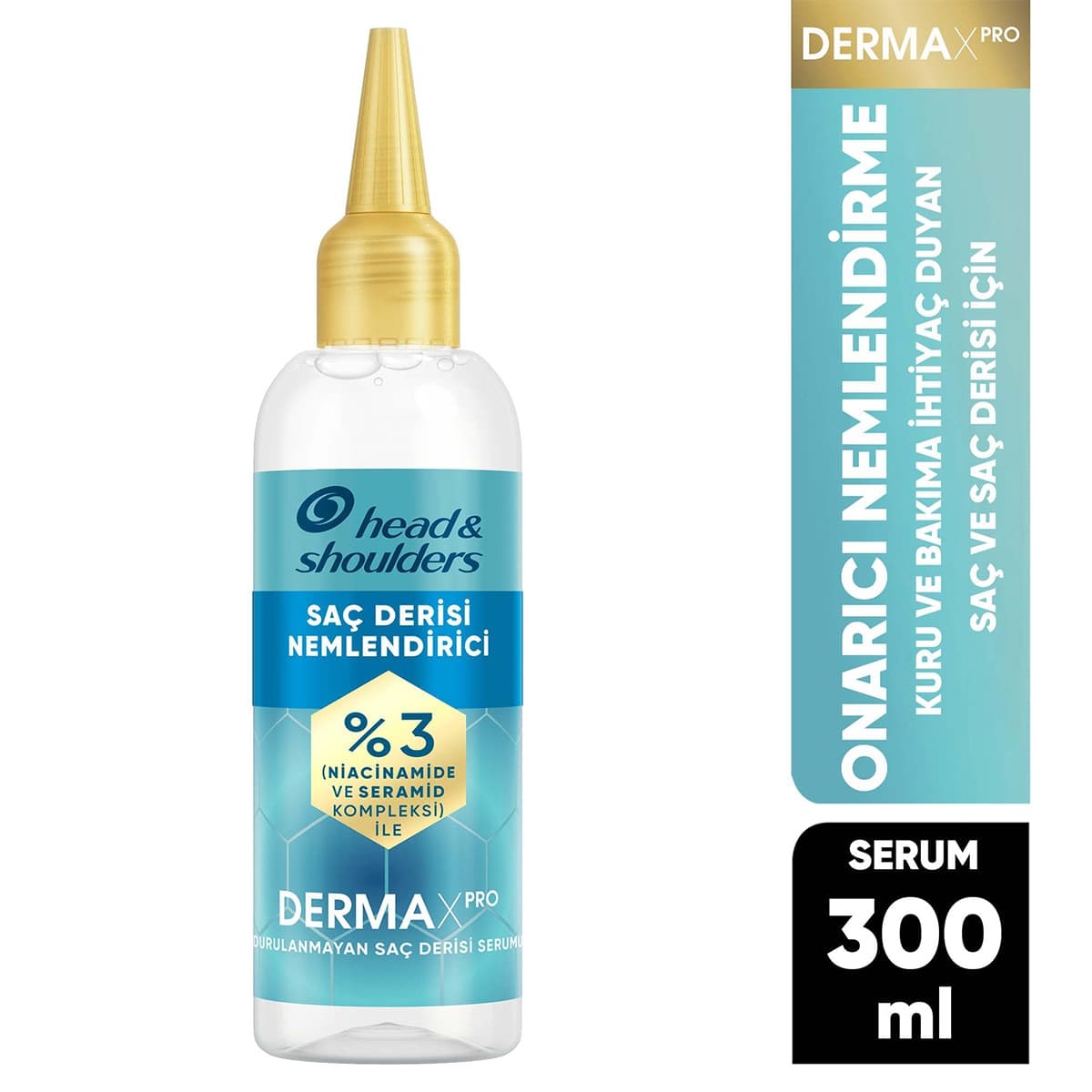 HEAD&SHOULDERS Head&Shoulders DermaXPRO Onarıcı Nemlendirme Saç Derisi Nemlendirici Durulanmayan Saç Derisi Serumu Niacinamide ve Seramid 145 ml