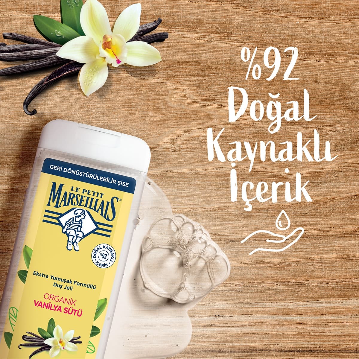 Le Petit Marseillais Le Petit Marseillais Vanilya Sütü Duş Jeli 400 ml